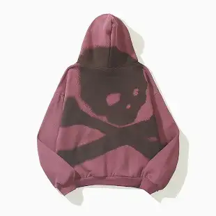 Travis Scott Cactus Jack Mastermind Skull Zip Up Hoodie Red