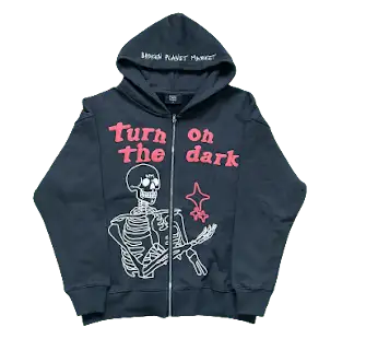 Broken Planet Skeleton Zip Up Hoodie