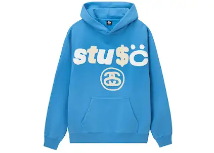 Stussy x CPFM 8 Ball Pigment Dyed Hoodie Blue