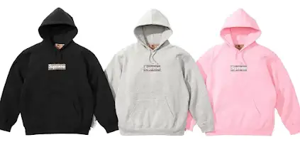 Supreme x Burberry Box Logo Hoodies