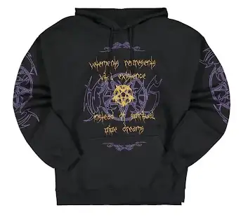 Vetements Vital Existence Purple & Black Hoodie