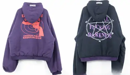 Vetements TFD/EIGC Reversible Oversized Purple Hoodie