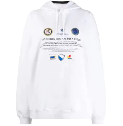 Vetements Hidden Side Seized Hoodie