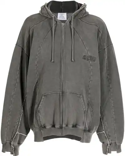 Vetements Panelled Zip-Up Hoodie