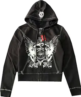 "Affliction" Zip-Up Hoodie