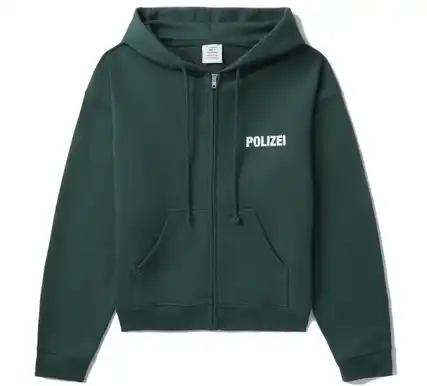 Vetements Polizei Zip-Up Hoodie