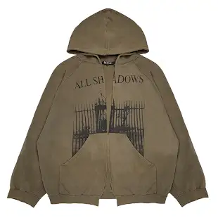 RAF Simons All Shadows Zip Up Hoodie