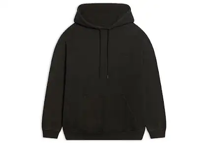 Balenciaga Embroidered Hoodie Black