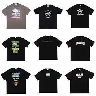 Bunch of Vetements Tees (29 Variants)