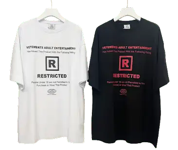 Vetements Adult Entertainment Tee