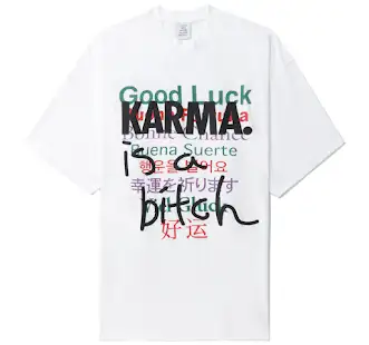 Vetements Good Luck Karma Tee