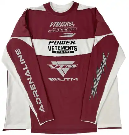 Vetements Power Sports Racing Long Sleeve