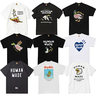 Bunch of Human Made Tees (110 Variants)