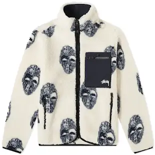 Stussy Mask Jacquard Fleece Jacket