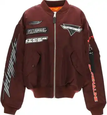 Vetements Red Racing Logo Bomber Jacket