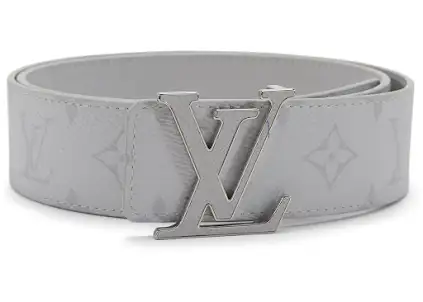 White Louis Vuitton Belt