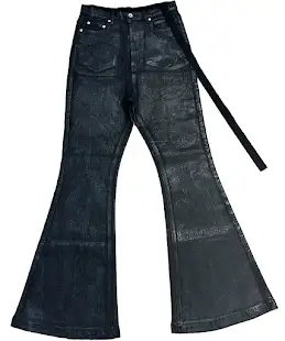 Rick Owens Waxed Flared Jeans