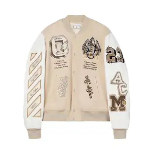 Off-White X AC Milan Varsity Jacket