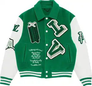 Louis Vuitton Green Varsity Jacket