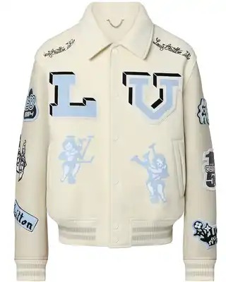 Louis Vuitton White Varsity Jacket