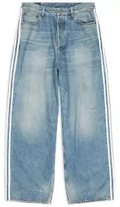 Balenciaga x adidas Large Baggy Pants Blue