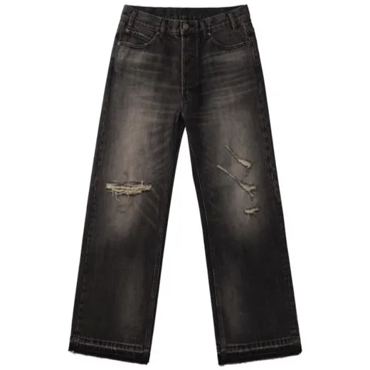 Celine Wesley Straight-Leg Distressed Jeans