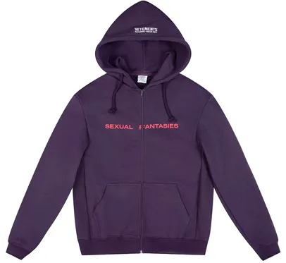 Vetements Sexual Fantasies Zip-Up Hoodie