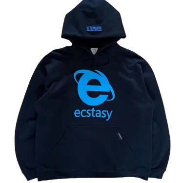 Vetements Ecstasy Hoodie Black