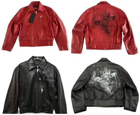 Enfants Riches Deprimes Pipe Leather Jacket