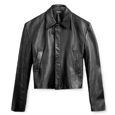 Vuja De Dual-Zip Leather Jacket