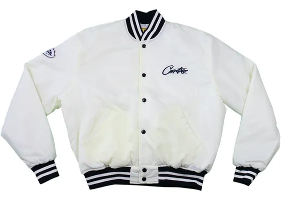 Corteiz Stadium Jacket White