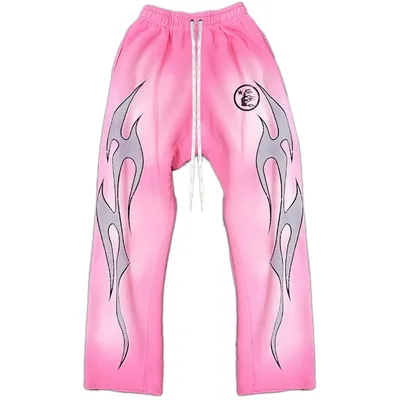 Hellstar Flame Sweatpants Pink (NFC)